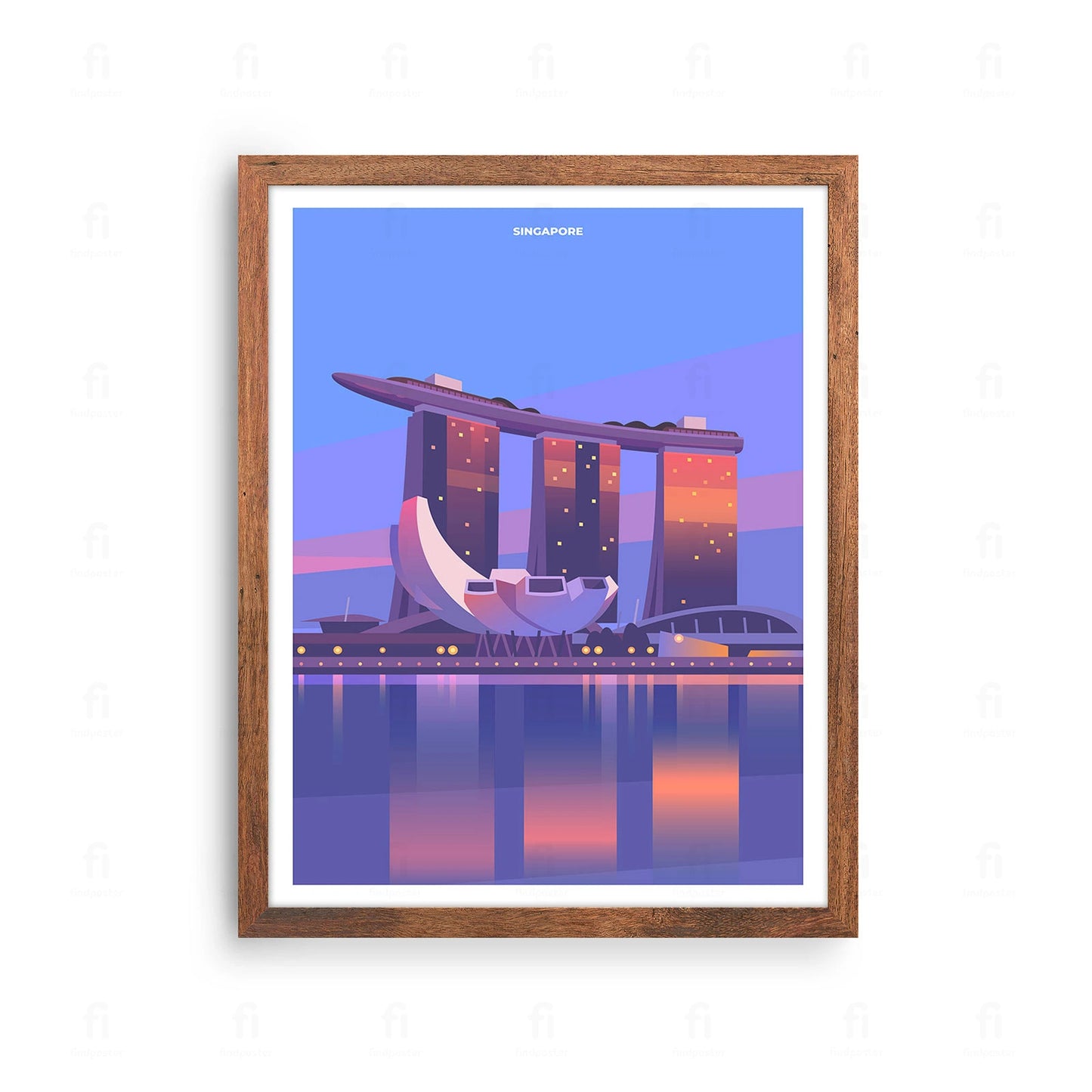 Odkryj futurystyczne "Ogrody nad Zatoką". Grafika z Singapuru to idealna dekoracja dla miłośników nowoczesnej architektury i egzotycznych podróży. Zobacz!