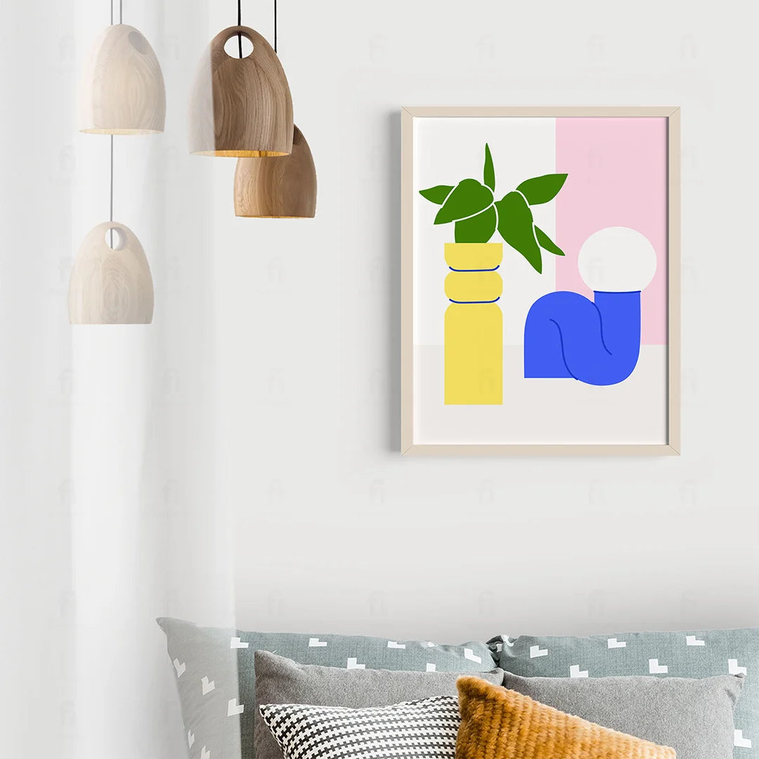 Geometric Plant Poster