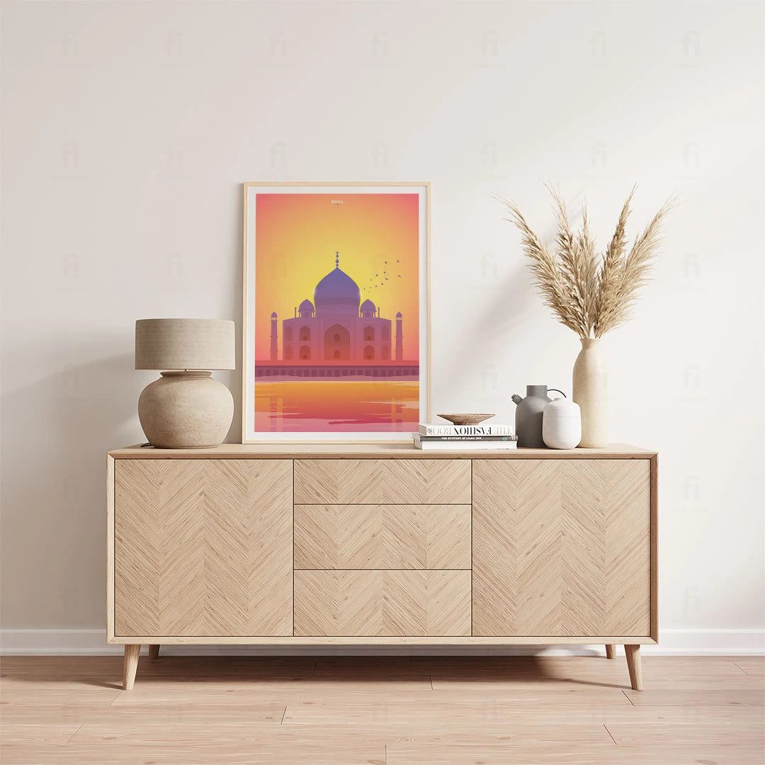 Poster India, Taj Mahal 