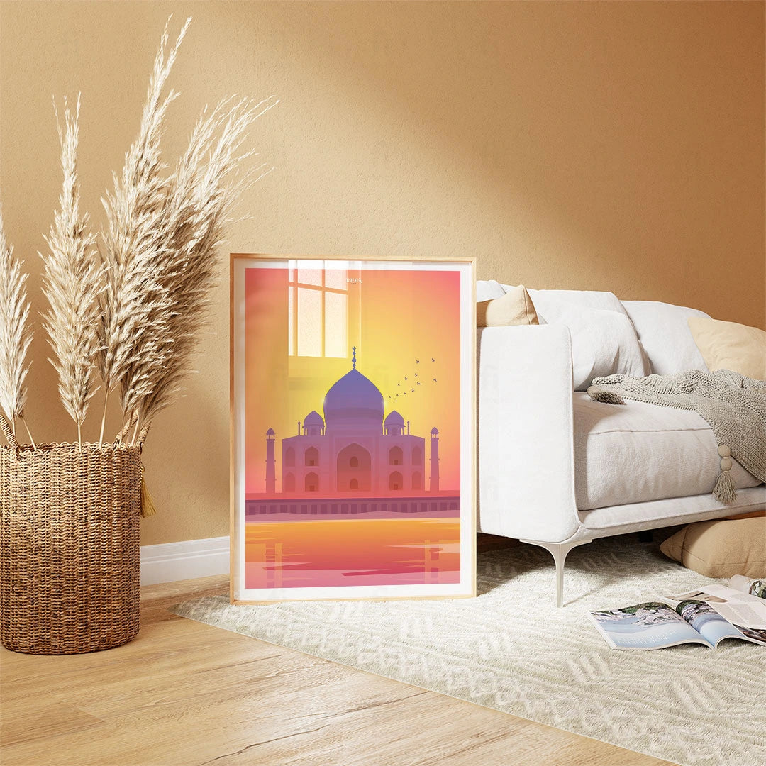 Poster India, Taj Mahal 