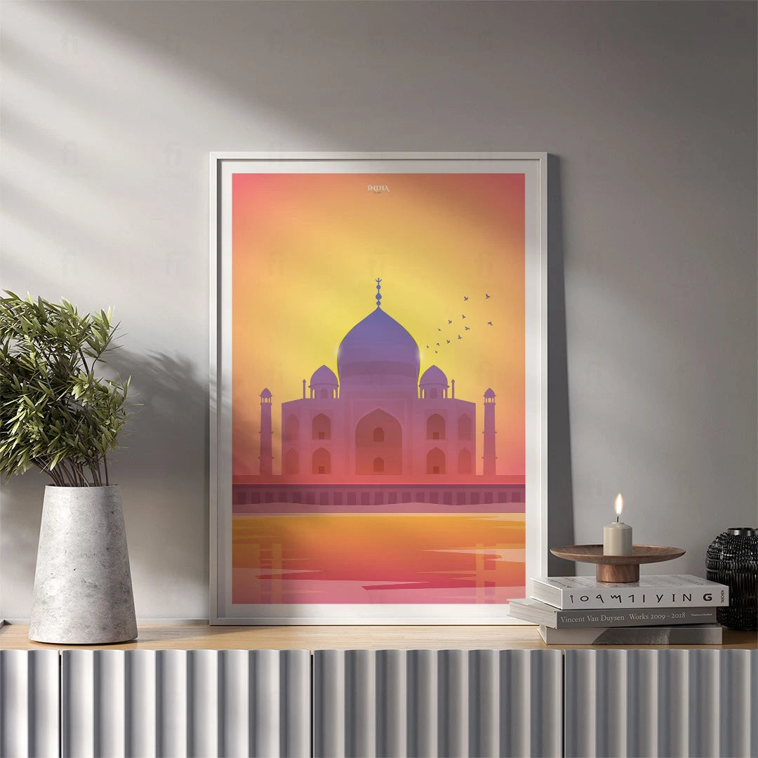 Poster India, Taj Mahal 