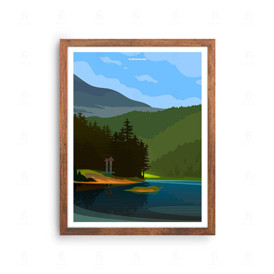 Poster Carpathians, Lake Synevyr 