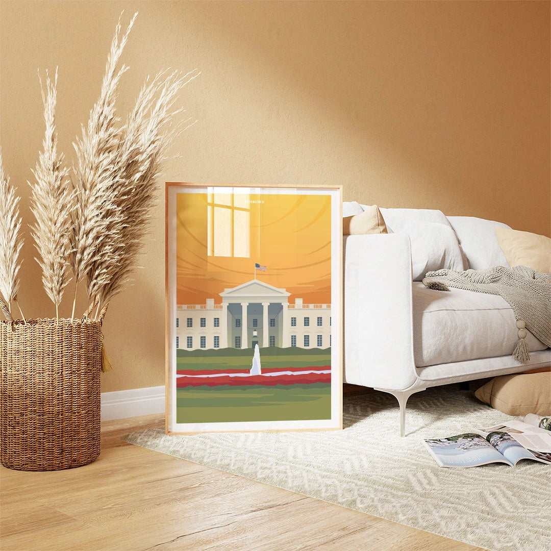 Washington DC, The White House poster 