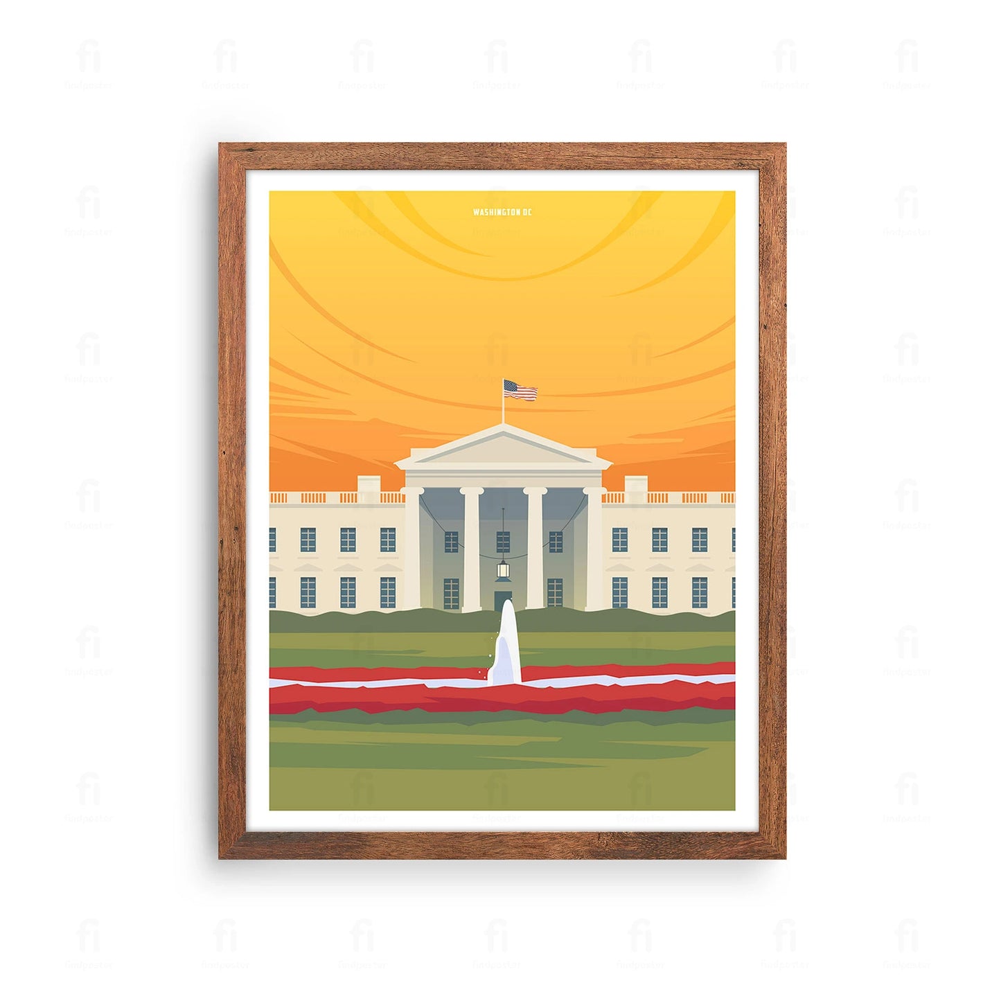 Washington DC, The White House poster 