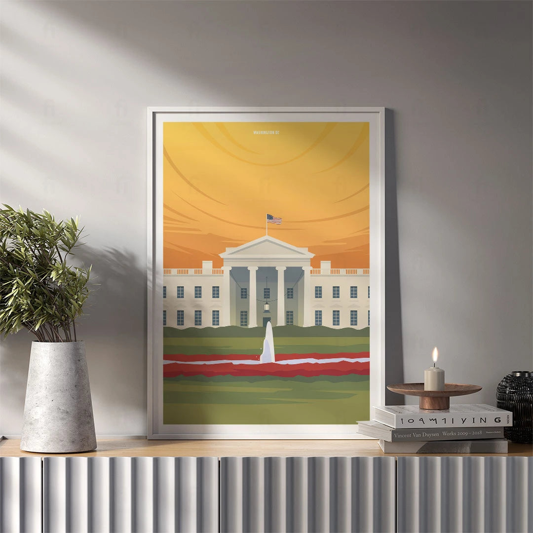 Washington DC, The White House poster 