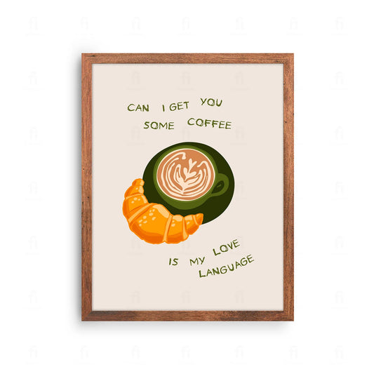 Coffee as the Language of Love Poster 