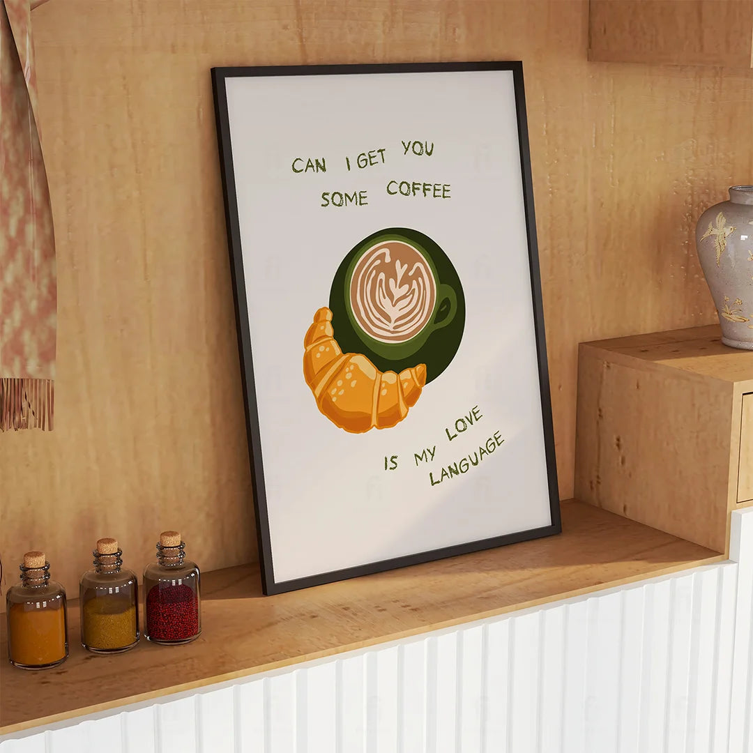 Coffee as the Language of Love Poster 