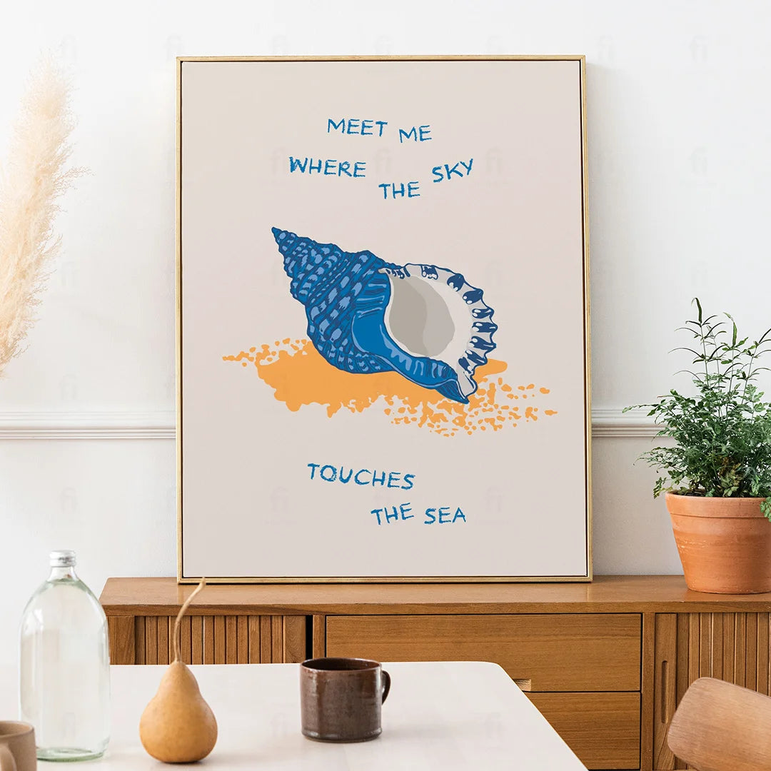 Meet Me Where the Sky Touches the Sea Poster 