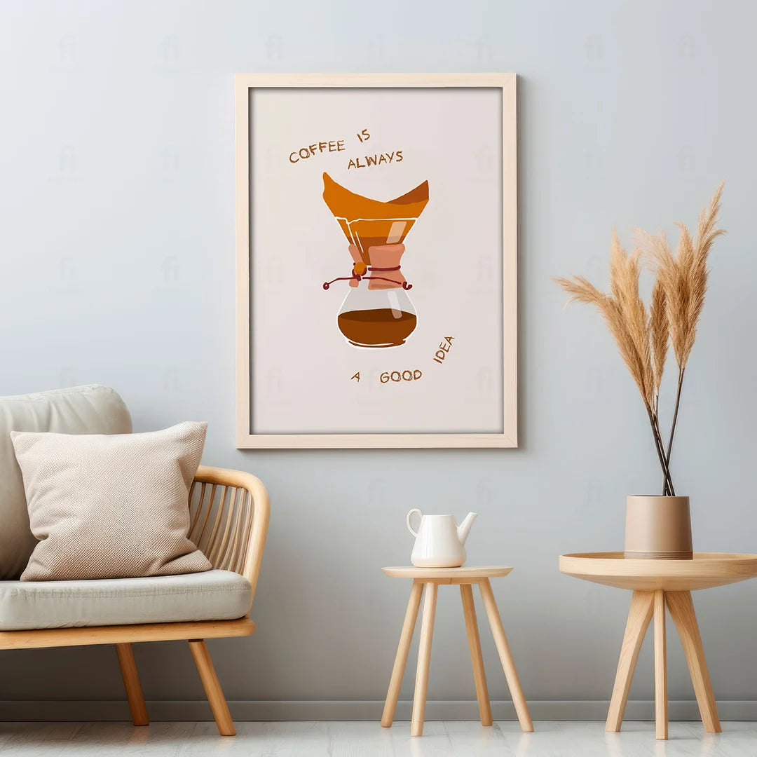 Poster Coffee is always a good idea 