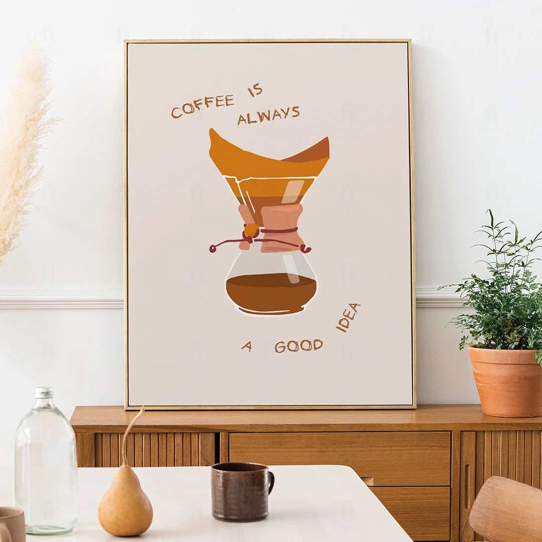 Poster Coffee is always a good idea 