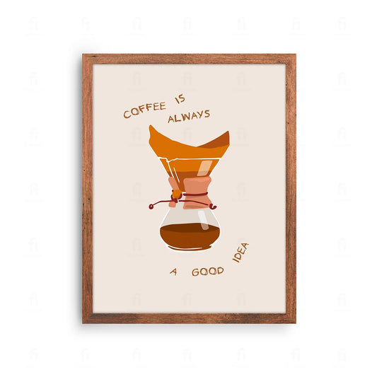 Poster Coffee is always a good idea 