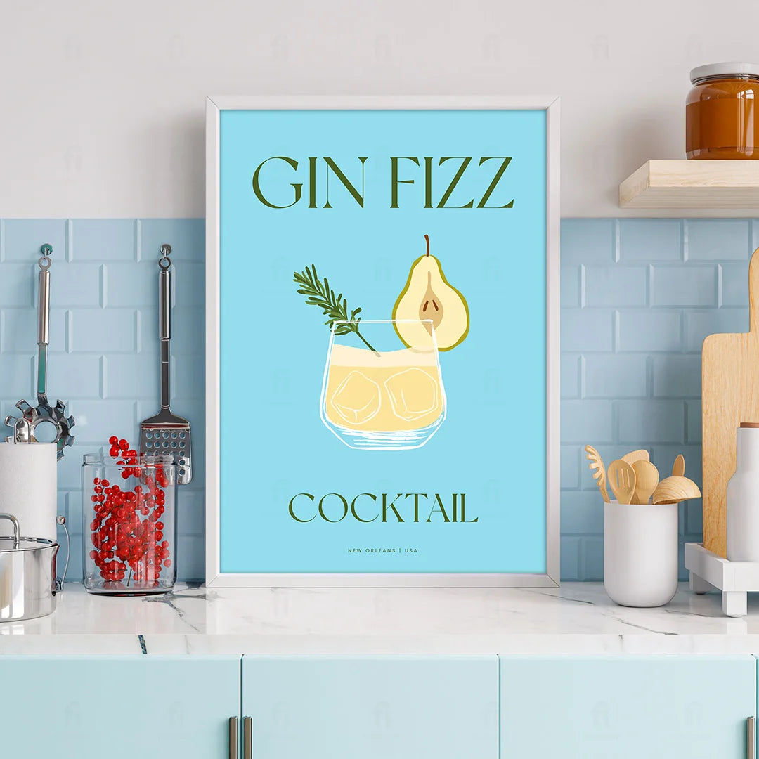 Gin Fizz Poster 