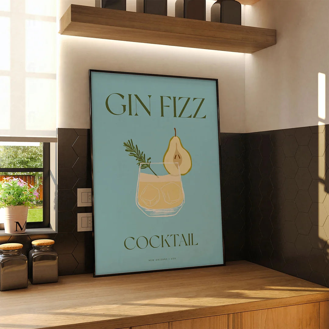 Gin Fizz Poster 