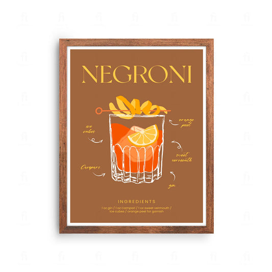 Recipe for Negroni 