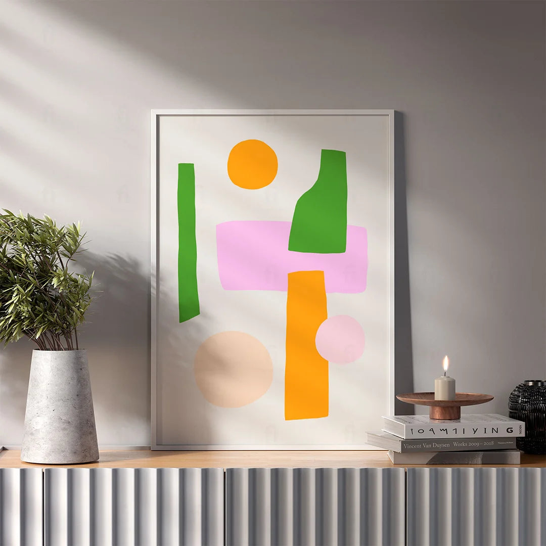 Colorful Shapes Poster 