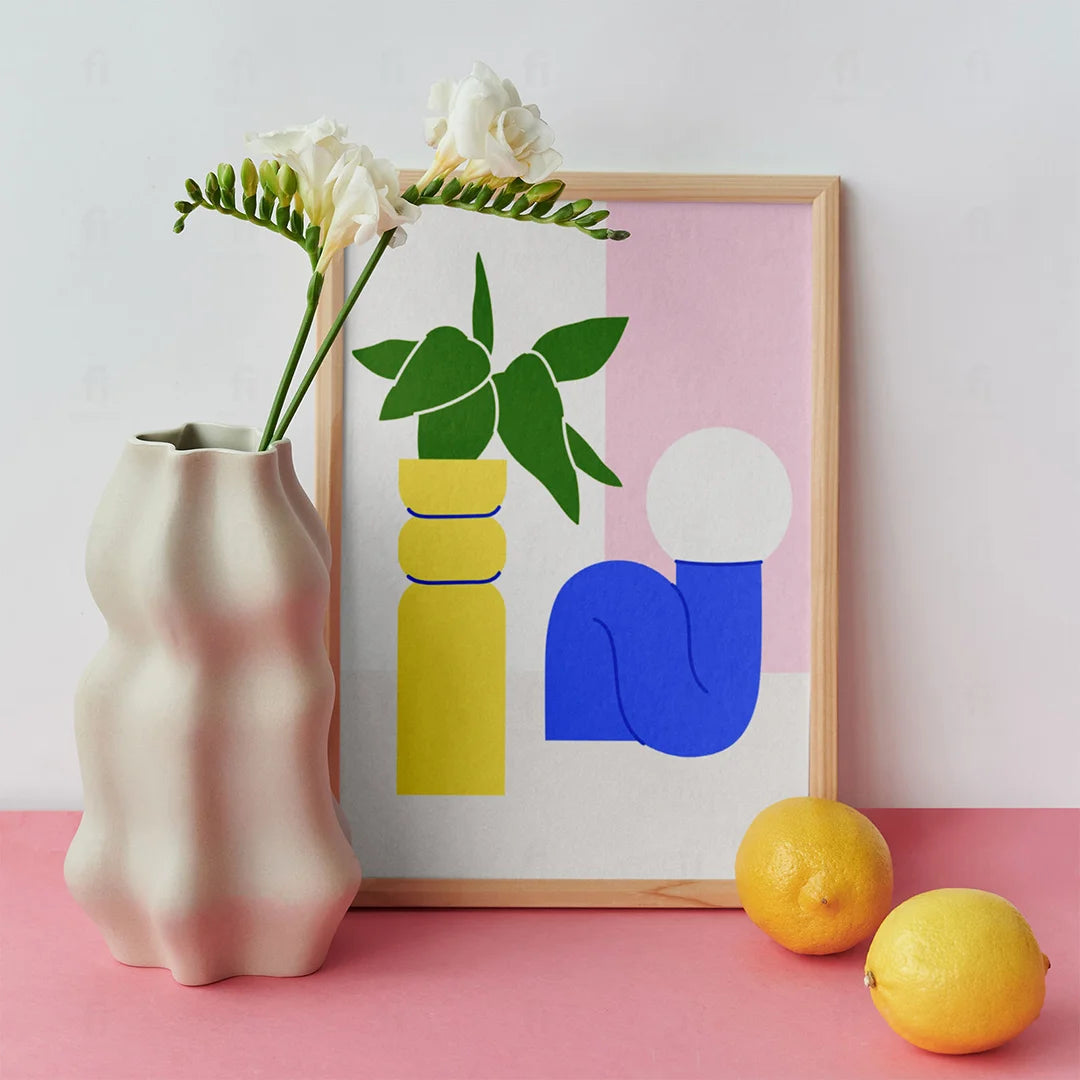 Geometric Plant Poster 