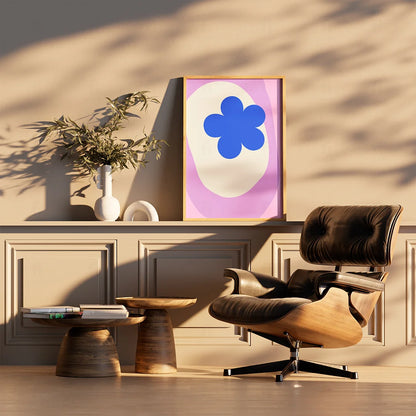 Blue Flower Poster