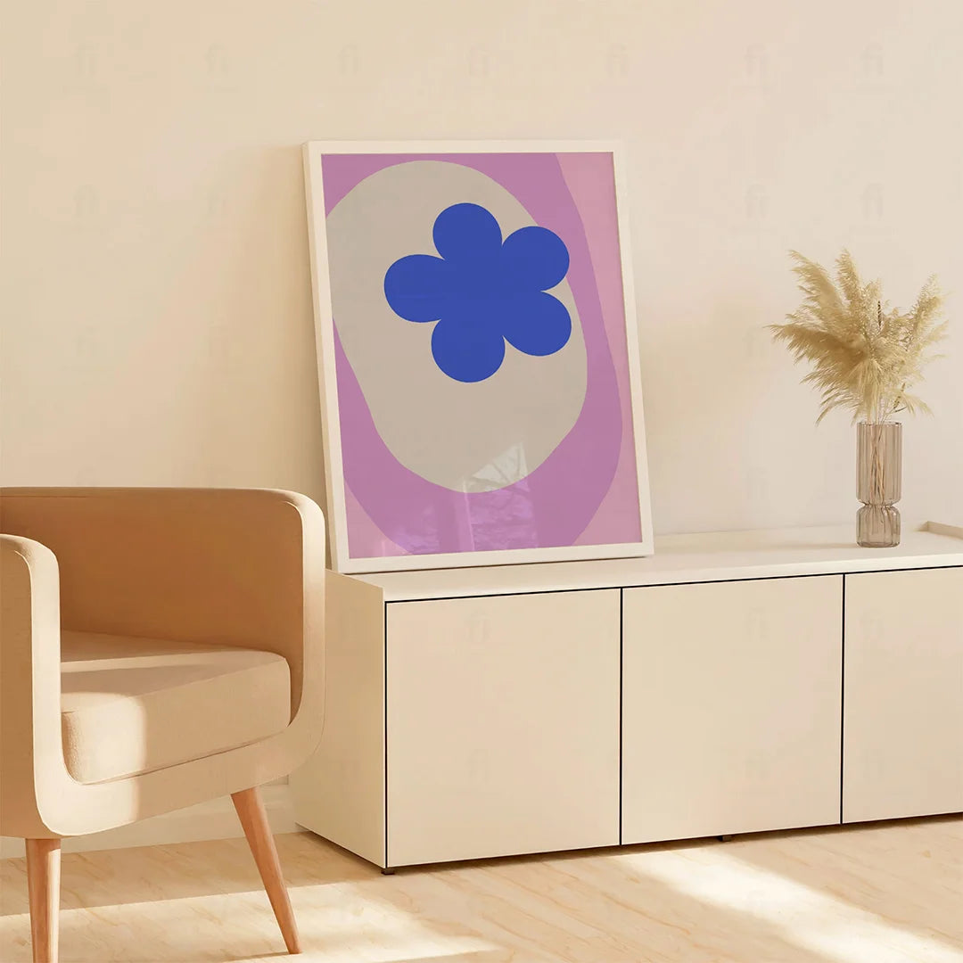 Blue Flower Poster