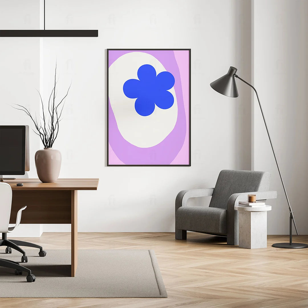 Blue Flower Poster