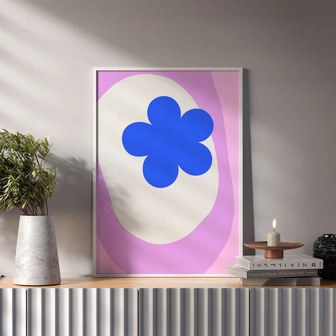 Blue Flower Poster