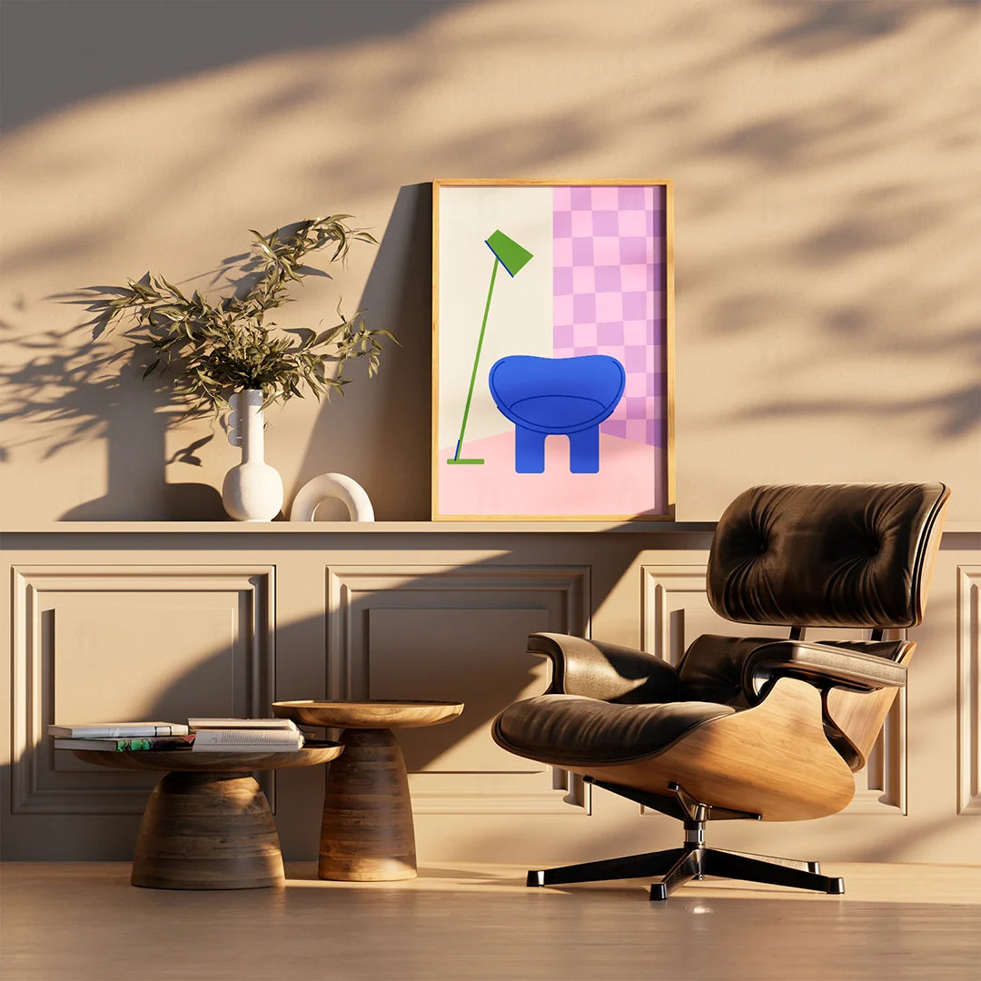 Poster Modern Armchair with Lamp 