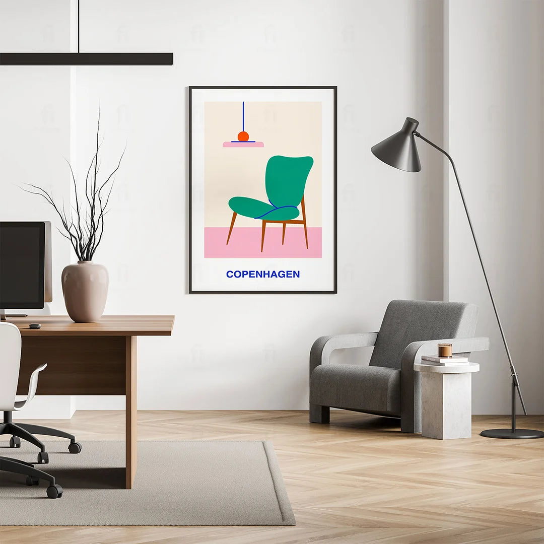 Poster Copenhagen Style Armchair 