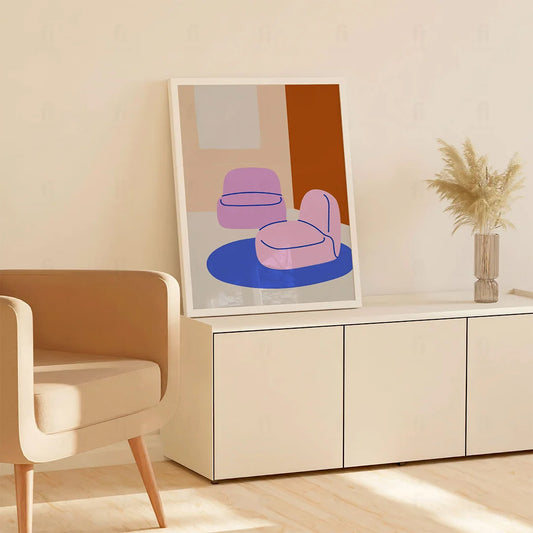 Poster Armchairs in Delicate Roses 