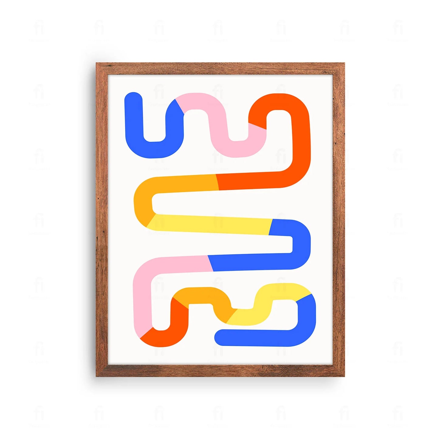 Abstract Lines Poster 