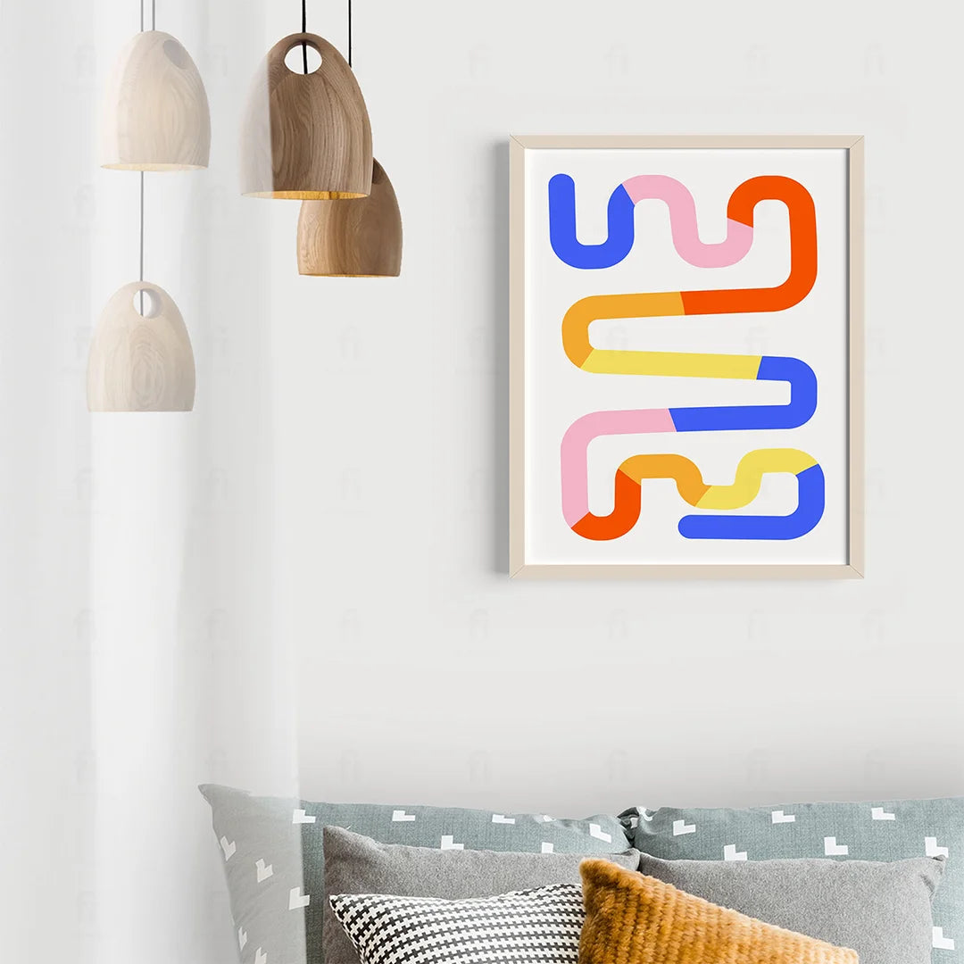 Abstract Lines Poster 