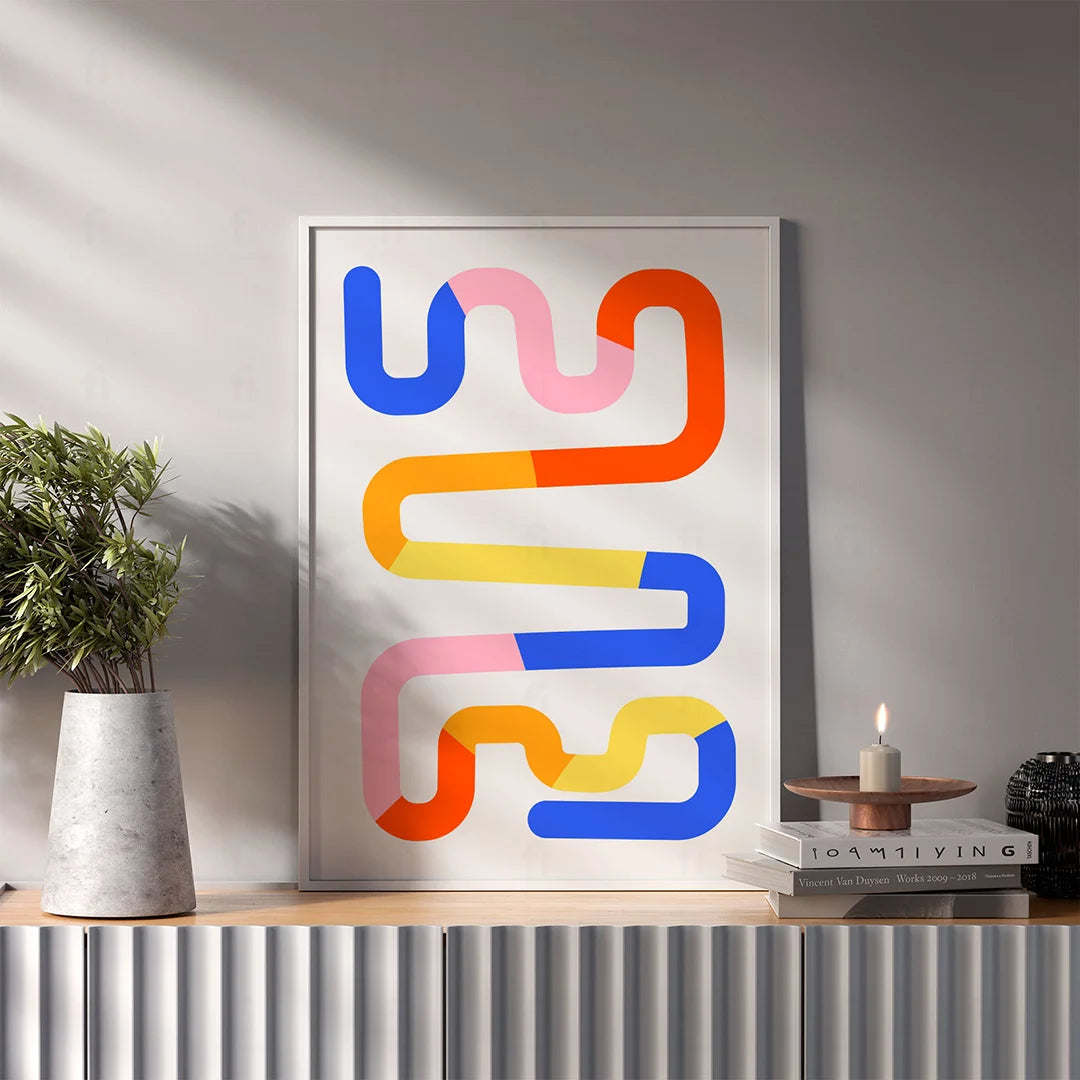 Abstract Lines Poster 