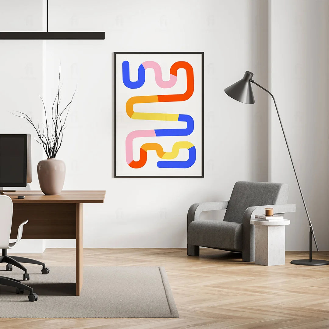 Abstract Lines Poster 